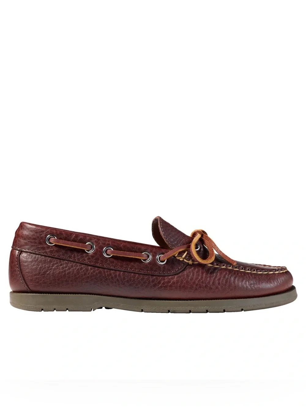 L.L. Bean Women's Handsewn Leather Moccasins, Camp Mocs Dark Brown Size 8.5